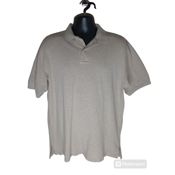 Polo Ralph Lauren Classic Fit Polo Shirt Men's L Oatmeal Heather Flesh Pony - Picture 1 of 14